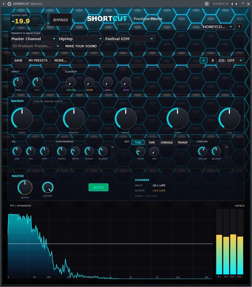SHORTCUT plugin interface — Honeycomb theme